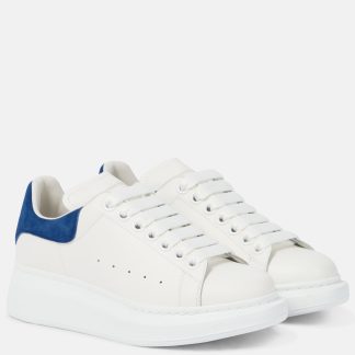 acheter du luxe Alexander McQueen Baskets oversize en cuir blanc