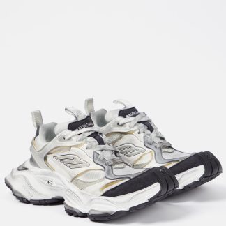 acheter du luxe Balenciaga Baskets en maille cargo blanches