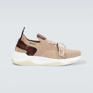 acheter du luxe Berluti Baskets Shadow beige