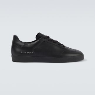 acheter du luxe Givenchy Baskets de ville en cuir noir