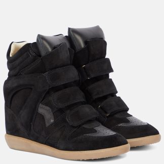 acheter du luxe Isabel Marant Baskets Bekett en cuir et daim noir