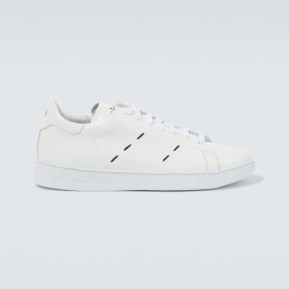 acheter du luxe Kiton Baskets en cuir blanc