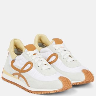 acheter du luxe Loewe Baskets en daim Flow Runner multicolores