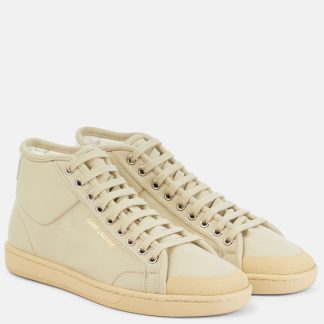 acheter du luxe Saint Laurent Court Classic SL/39 baskets en toile beige