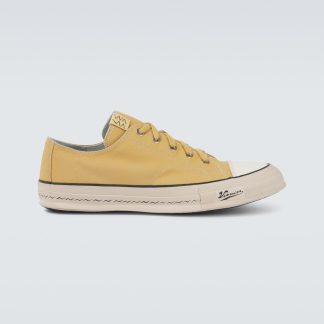 acheter du luxe Visvim Baskets en toile Skagway L.T. jaune