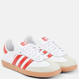 acheter un designer Adidas Baskets en cuir Samba OG blanc