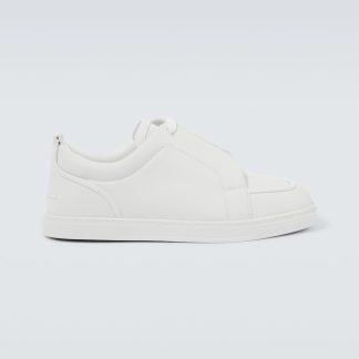 acheter un designer Christian Louboutin Baskets Jimmy en cuir blanc