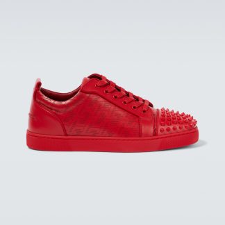 acheter un designer Christian Louboutin Chaussures à crampons Louis Junior rouges