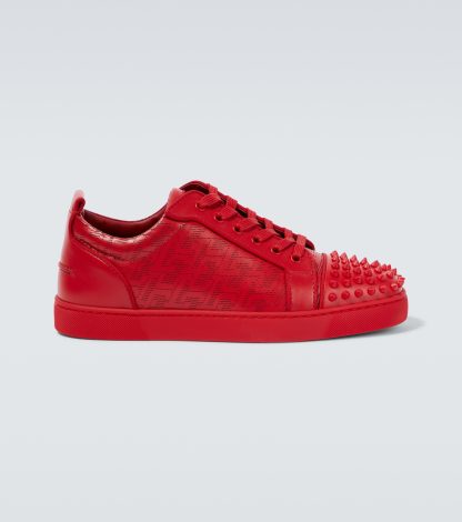 acheter un designer Christian Louboutin Chaussures à crampons Louis Junior rouges