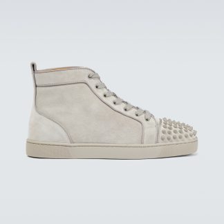 acheter un designer Christian Louboutin Louis Spikes Orlato sneakers neutres