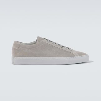 acheter un designer Common Projects Baskets Achilles en daim gris