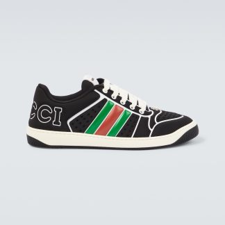 acheter un designer Gucci Baskets avec logo Screener noir