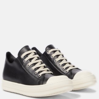 acheter un designer Rick Owens Baskets en cuir Phlegethon noir