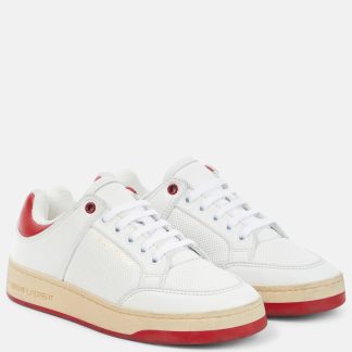 acheter un designer Saint Laurent Baskets en cuir SL/61 blanc