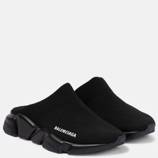 créateur de contrefaçons Balenciaga Speed ML Krecy mule sneakers noir