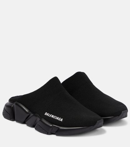 créateur de contrefaçons Balenciaga Speed ML Krecy mule sneakers noir