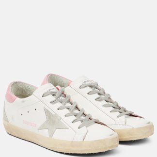 créateur de contrefaçons Golden Goose Baskets Super-Star en cuir blanc