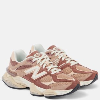 créateur de contrefaçons New Balance 9060 Baskets bordées de daim rose