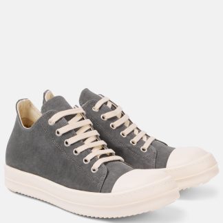 créateur de contrefaçons Rick Owens Baskets basses en denim gris