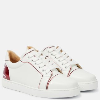 créateur de mode Christian Louboutin Vieira Orlato baskets en cuir blanc