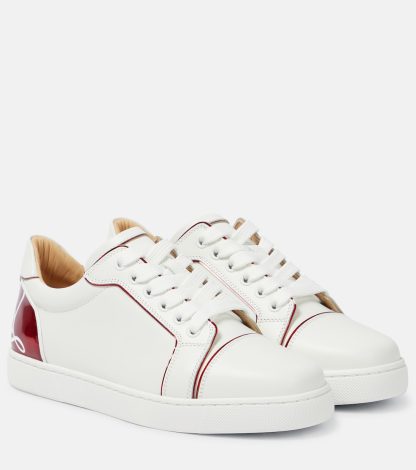 créateur de mode Christian Louboutin Vieira Orlato baskets en cuir blanc