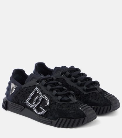 créateur de mode Dolce & Gabbana Baskets logo noir