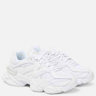 créateur de mode New Balance 9060 baskets en cuir blanc