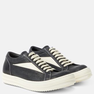 créateur de mode Rick Owens Baskets en cuir Luxor Vintage noir