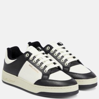 créateur de mode Saint Laurent Baskets en cuir SL/61 noir