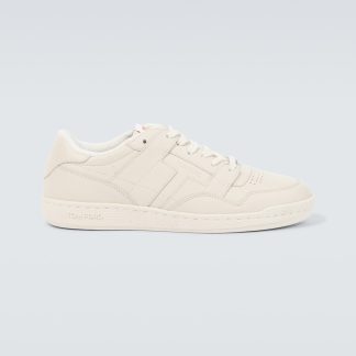 créateur de mode Tom Ford Baskets Jake en cuir blanc