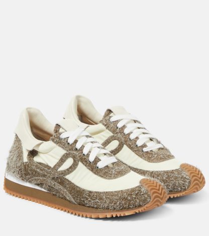 créateur en gros Loewe Baskets Flow Runner en daim multicolores