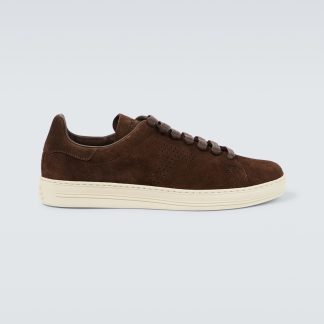 créateur en gros Tom Ford Baskets en daim Warwick marron