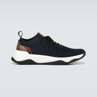 designer bon marché Berluti Baskets Shadow Knit bleu