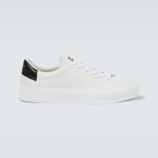 designer bon marché Givenchy Baskets en cuir City Sport blanches