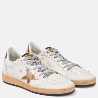 designer bon marché Golden Goose Baskets en cuir Ball Star blanches