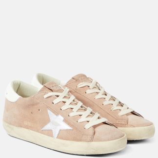 designer de haute qualité Golden Goose Baskets Super-Star en daim rose