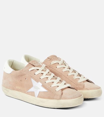 designer de haute qualité Golden Goose Baskets Super-Star en daim rose