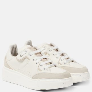 designer de haute qualité Max Mara Baskets en cuir ActiveGreen blanc