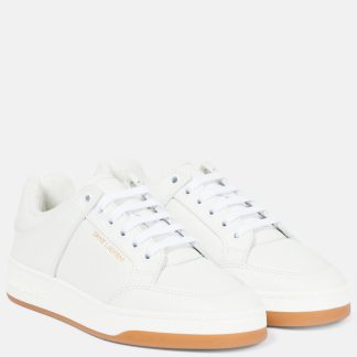 designer de haute qualité Saint Laurent Baskets basses en cuir SL/61 blanc