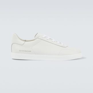 faux luxe Givenchy Baskets de ville en cuir blanc