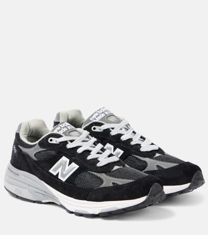 faux luxe New Balance 993 baskets en daim noir