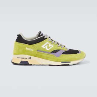 faux luxe New Balance Made UK 1500 baskets en cuir vert