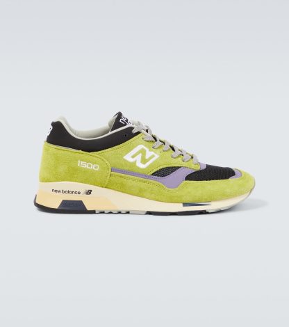 faux luxe New Balance Made UK 1500 baskets en cuir vert