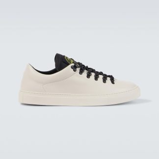 faux luxe Stone Island S0101 baskets en cuir neutres