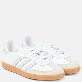 haute qualité luxe Adidas Baskets en cuir Samba OG blanc