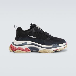 haute qualité luxe Balenciaga Baskets Triple S noires