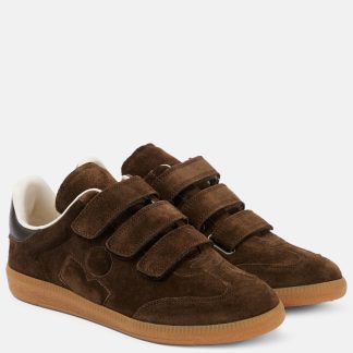 haute qualité luxe Isabel Marant Baskets Beth en daim marron