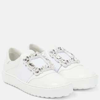 haute qualité luxe Roger Vivier Baskets de golf "Viv" blanches