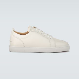 luxe bon marché Christian Louboutin Baskets en cuir Rantulow blanc