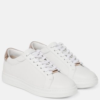 luxe bon marché Jimmy Choo Baskets en cuir Rome/F blanc